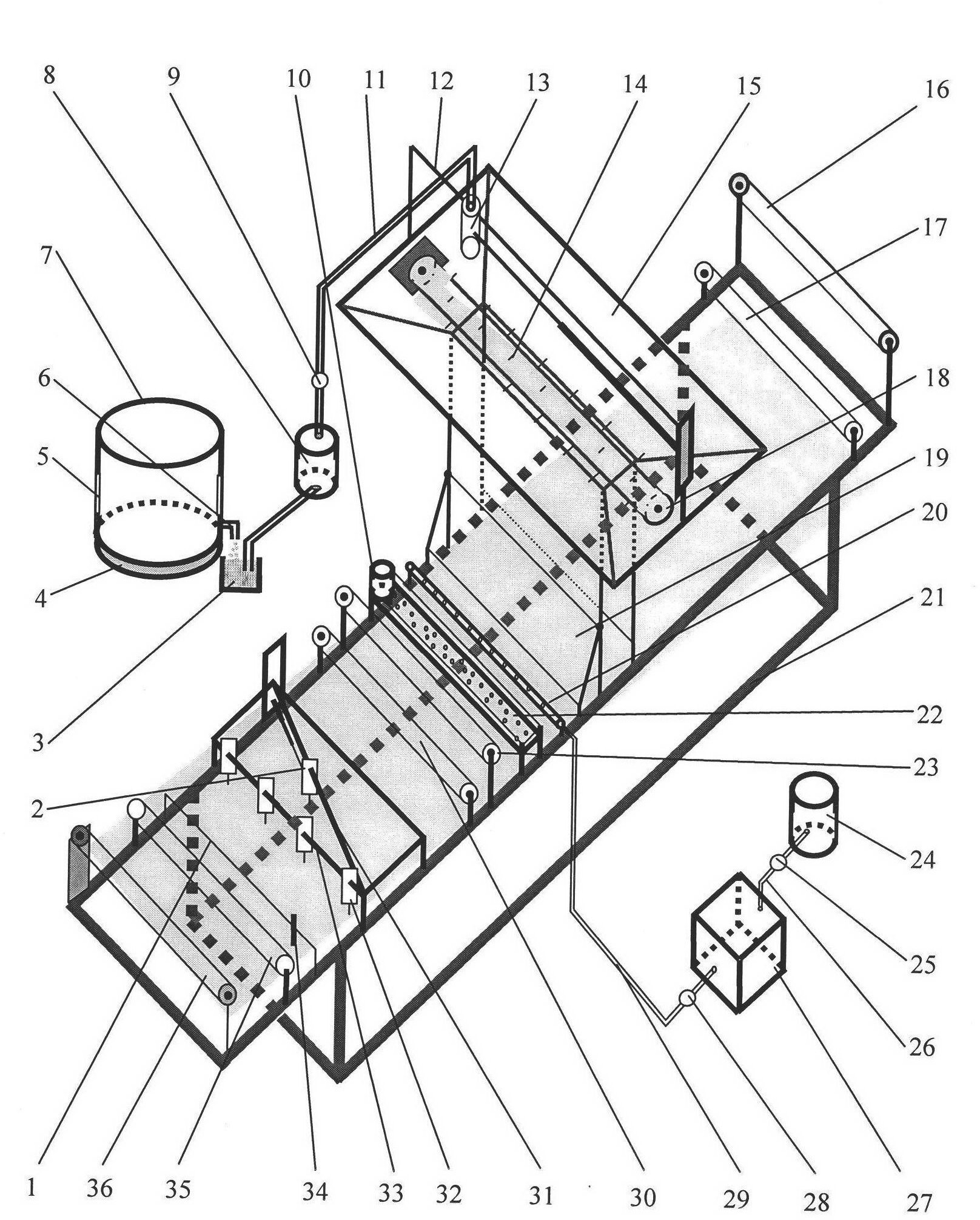 Device for manufacturing vegetation belt for ecological slope protection