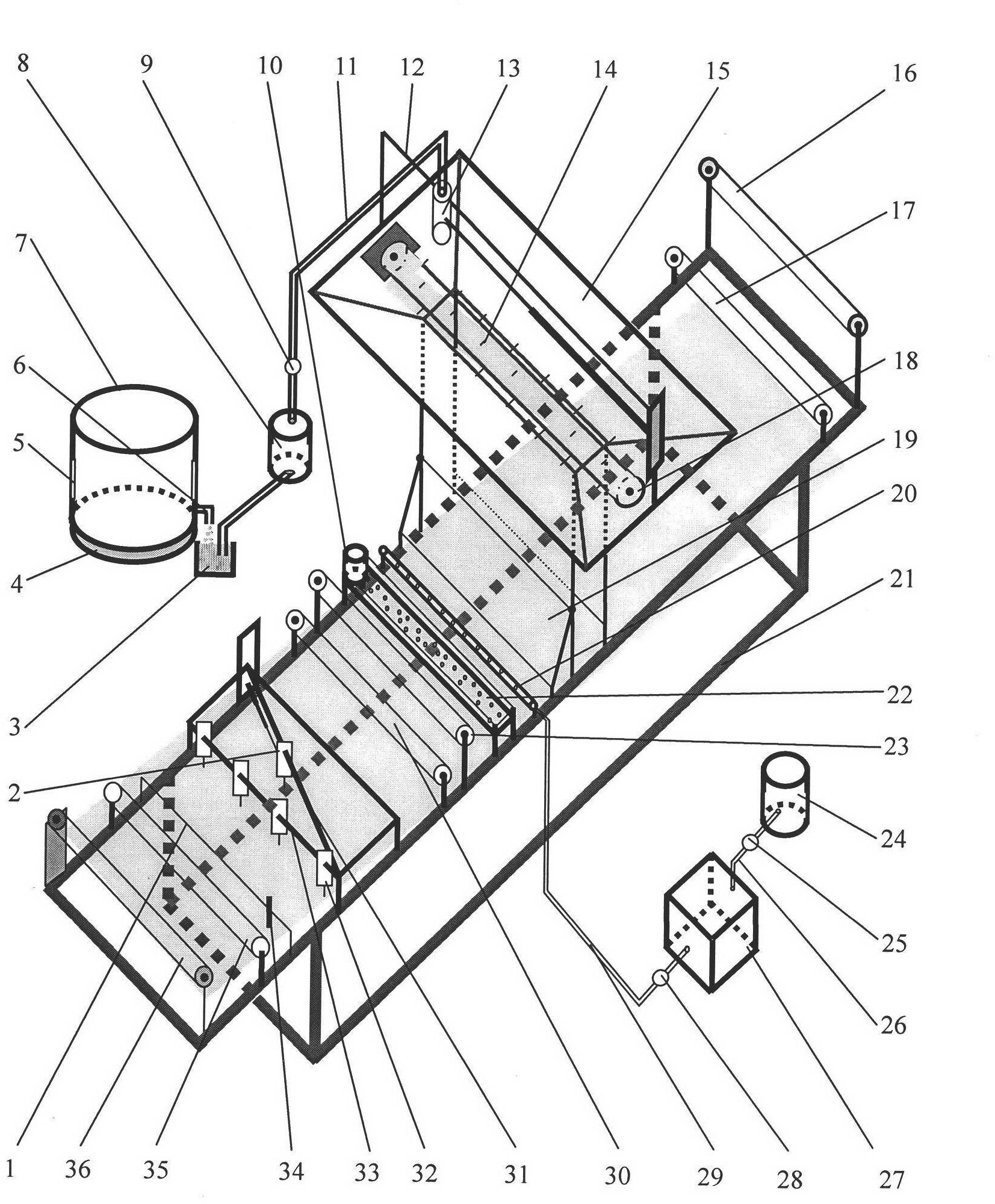 Device for manufacturing vegetation belt for ecological slope protection