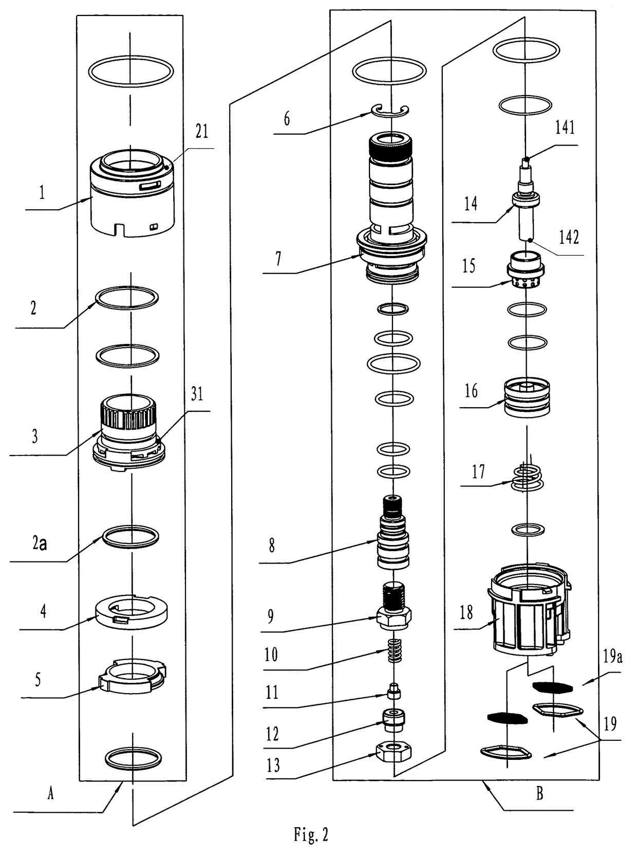 Thermostatic mixing valve