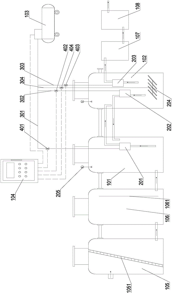 Buried sewage treatment system and sewage treatment method