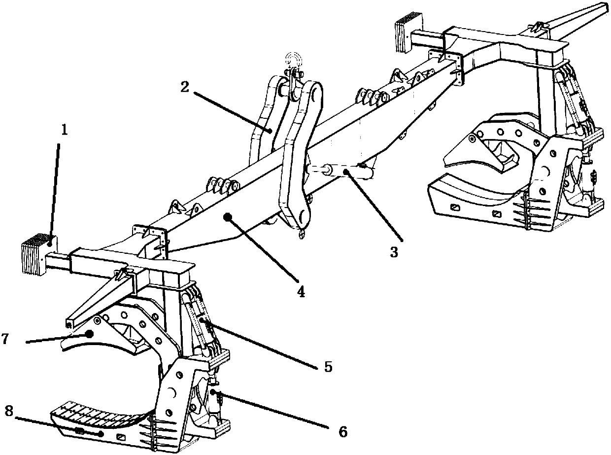 Single-blade mounting lifting tool of wind generating set