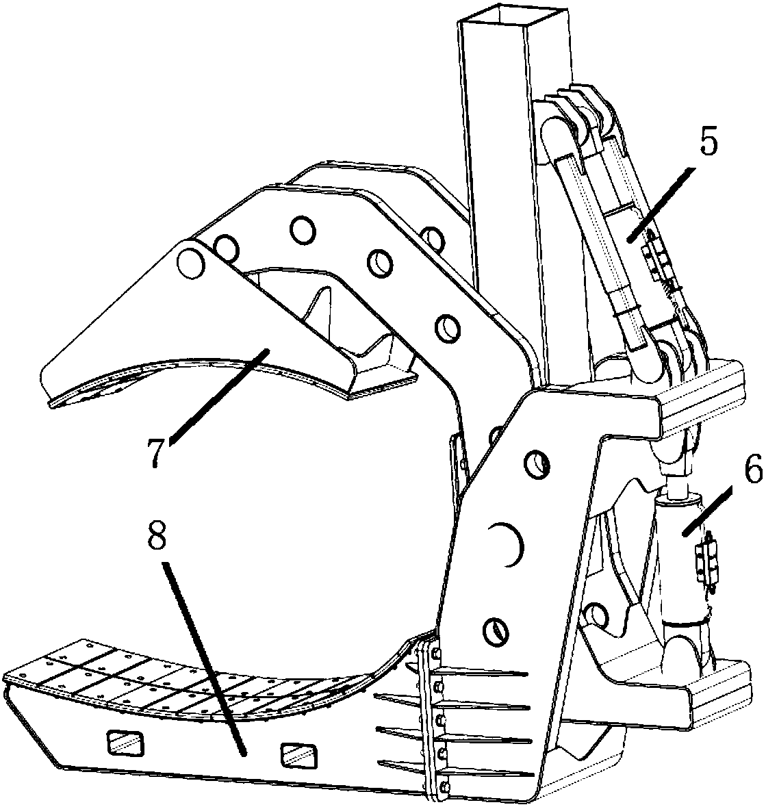 Single-blade mounting lifting tool of wind generating set