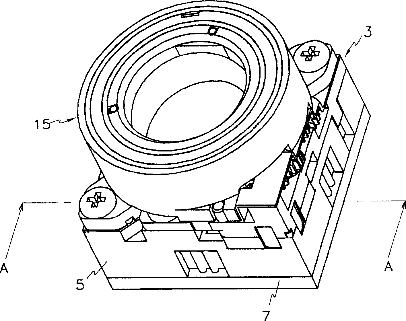 Camera focus changing lens system