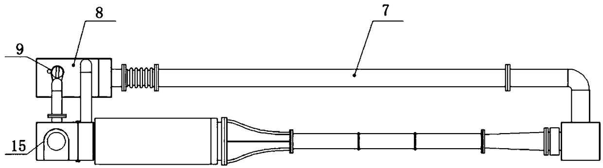 Gravity circulating water tunnel for underwater complex surface anti-drag measurement