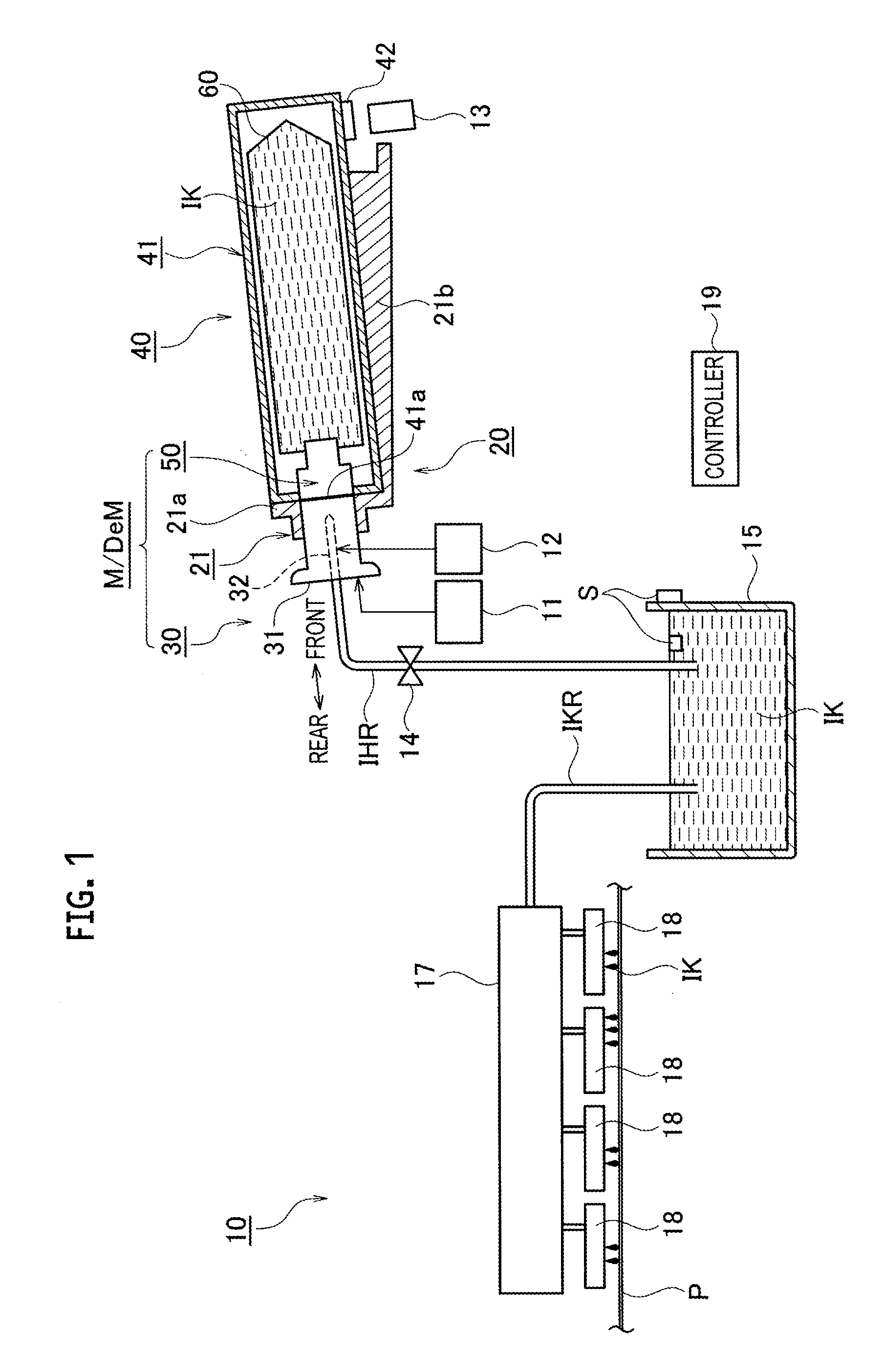 Ink cartridge and mount/demount mechanism for the same