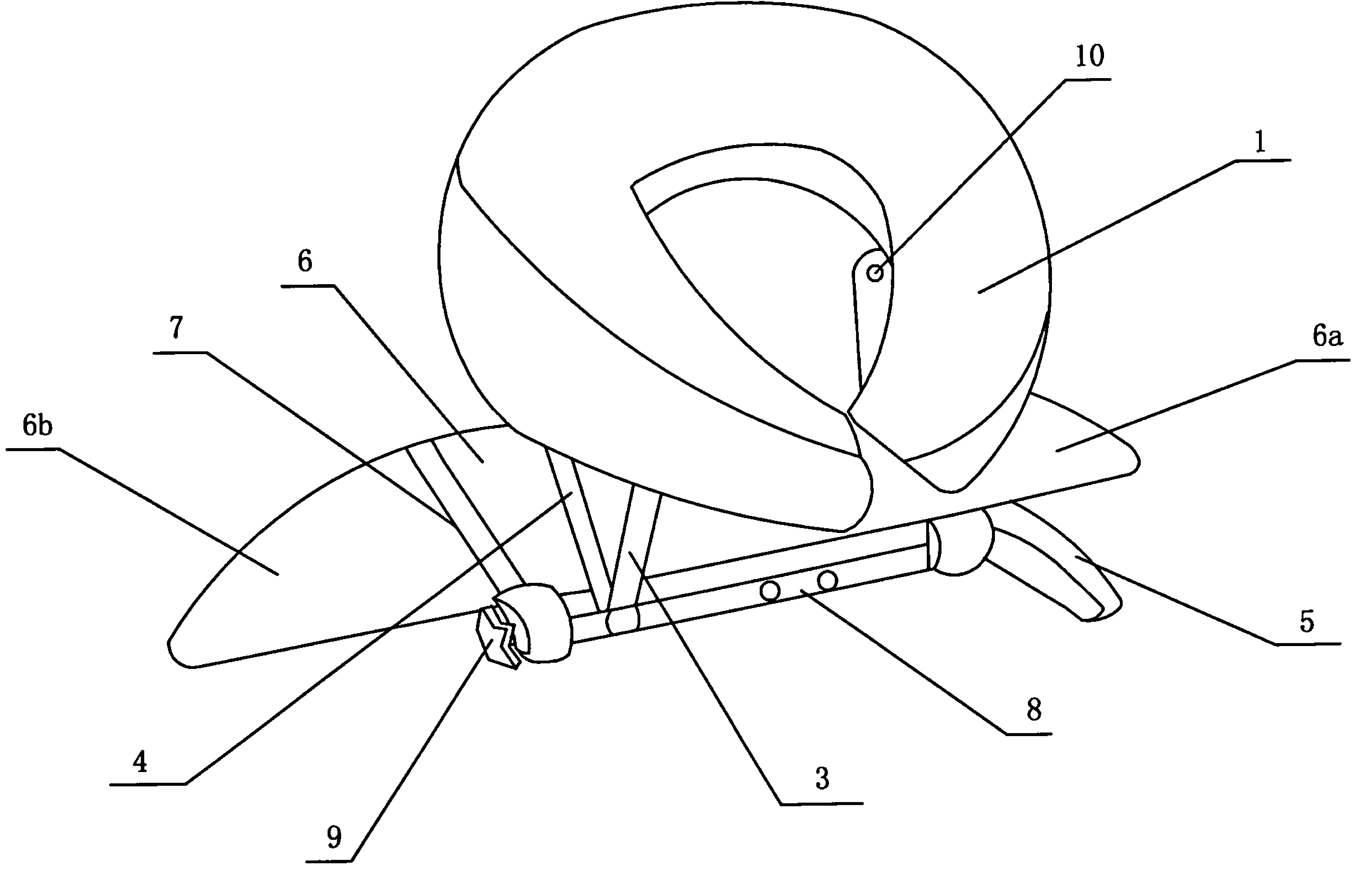 Protecting device for bend-over sleeping