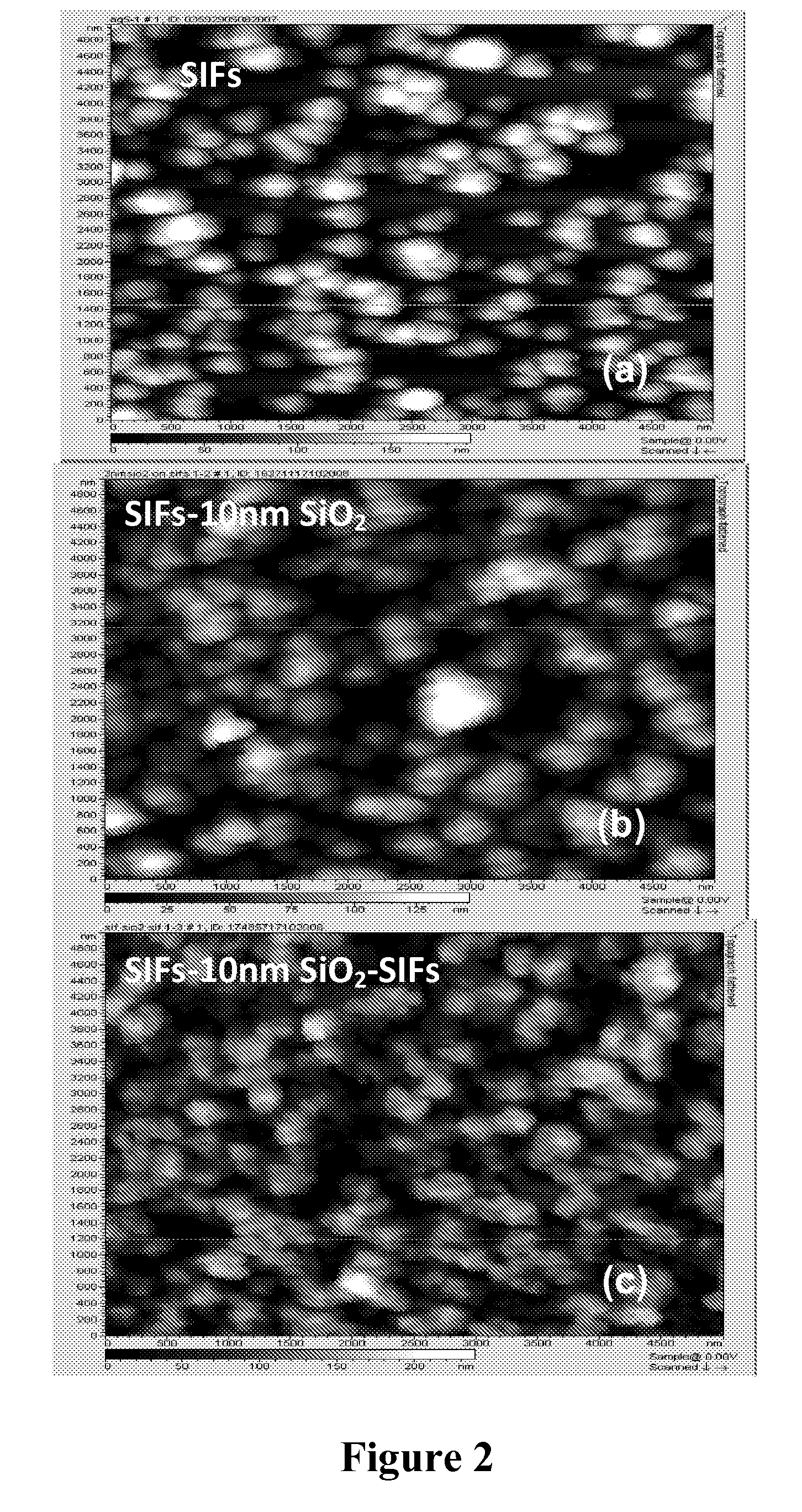 Metal enhanced fluorescence from metallic  nanoburger structures