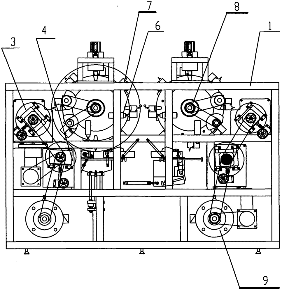 Full-automatic glass diamond grinding and polishing machine