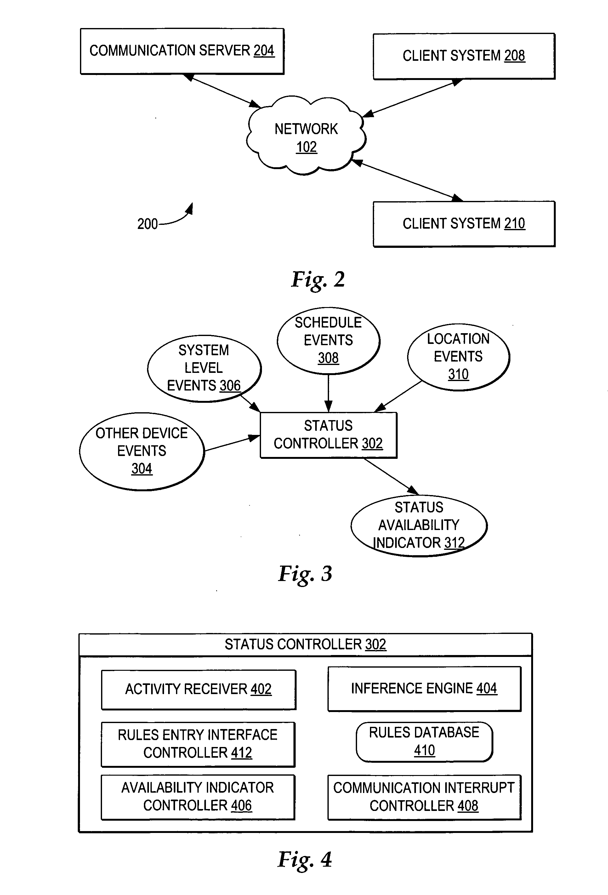 Automatically infering and updating an availability status of a user