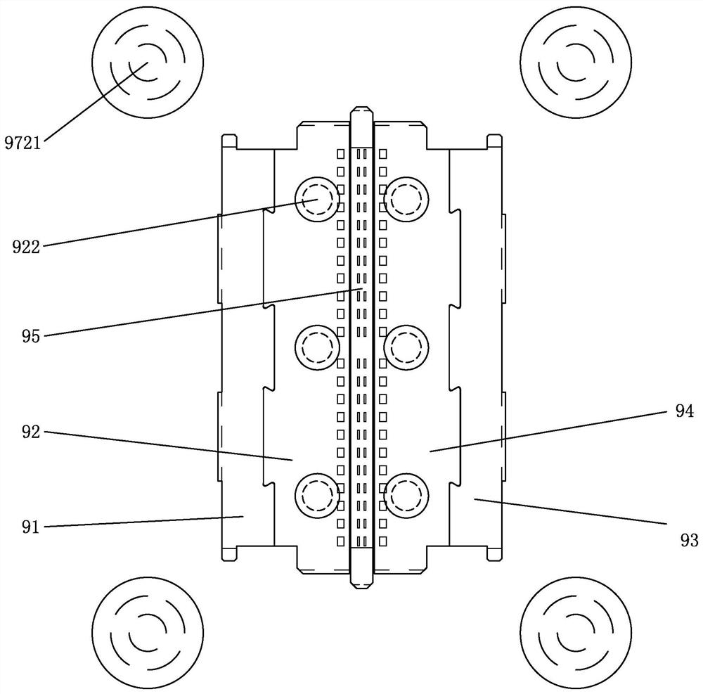 Inverted cone led bracket step-by-step side push molding method