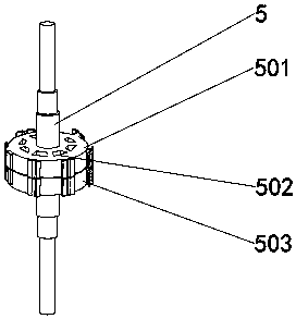 Magnet steel sticking device for permanent magnet motor rotor