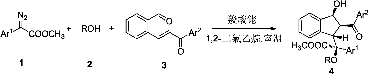 Preparation method of multi-substituted indanol derivatives