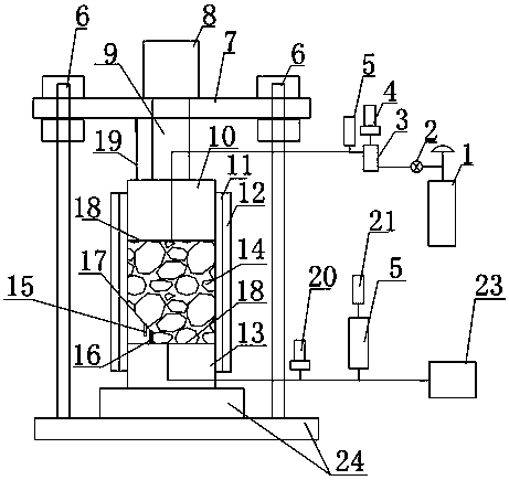 Test device for permeability evolution and spontaneous combustion characteristics of pressure-bearing broken coal