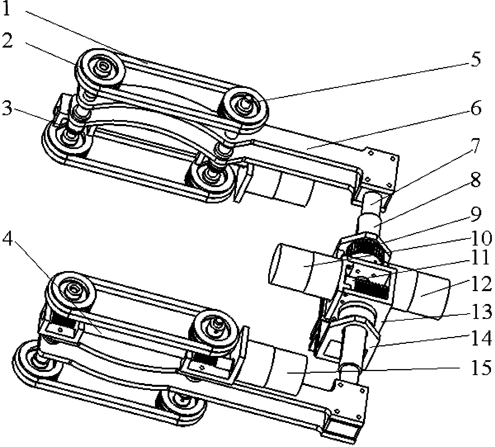 Moving mechanism around pipeline