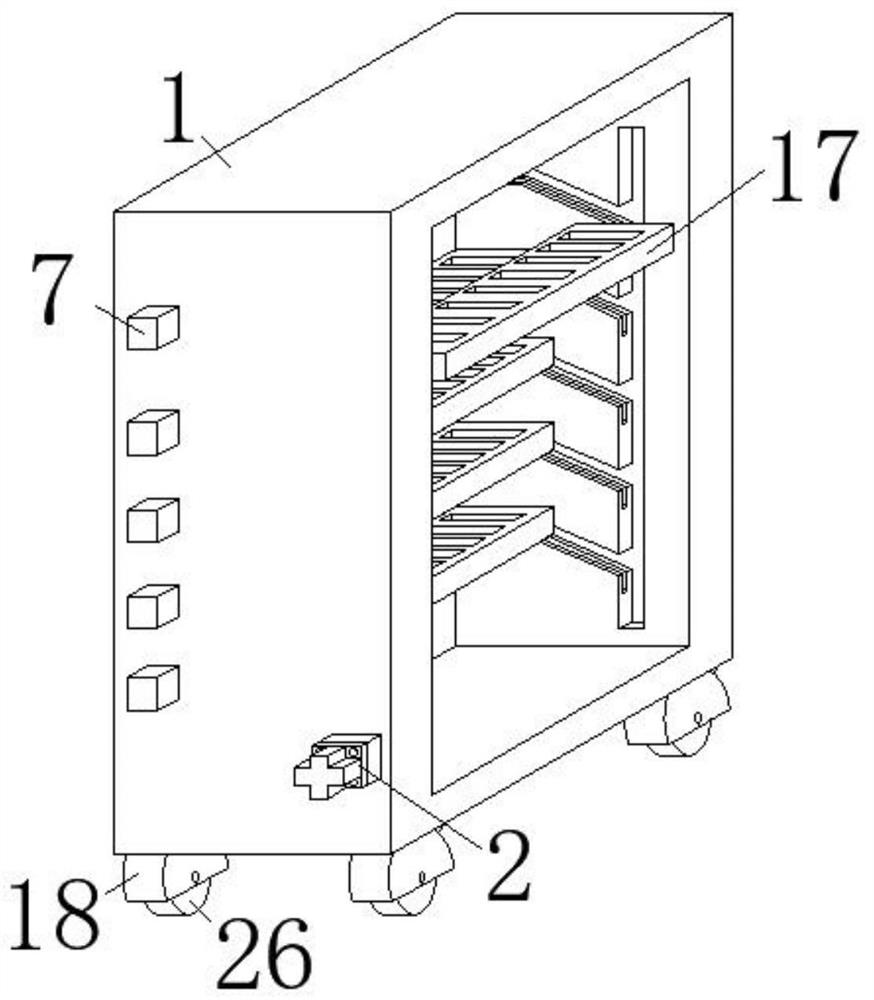 Distribution frame for finish machining of forklift accessory earrings