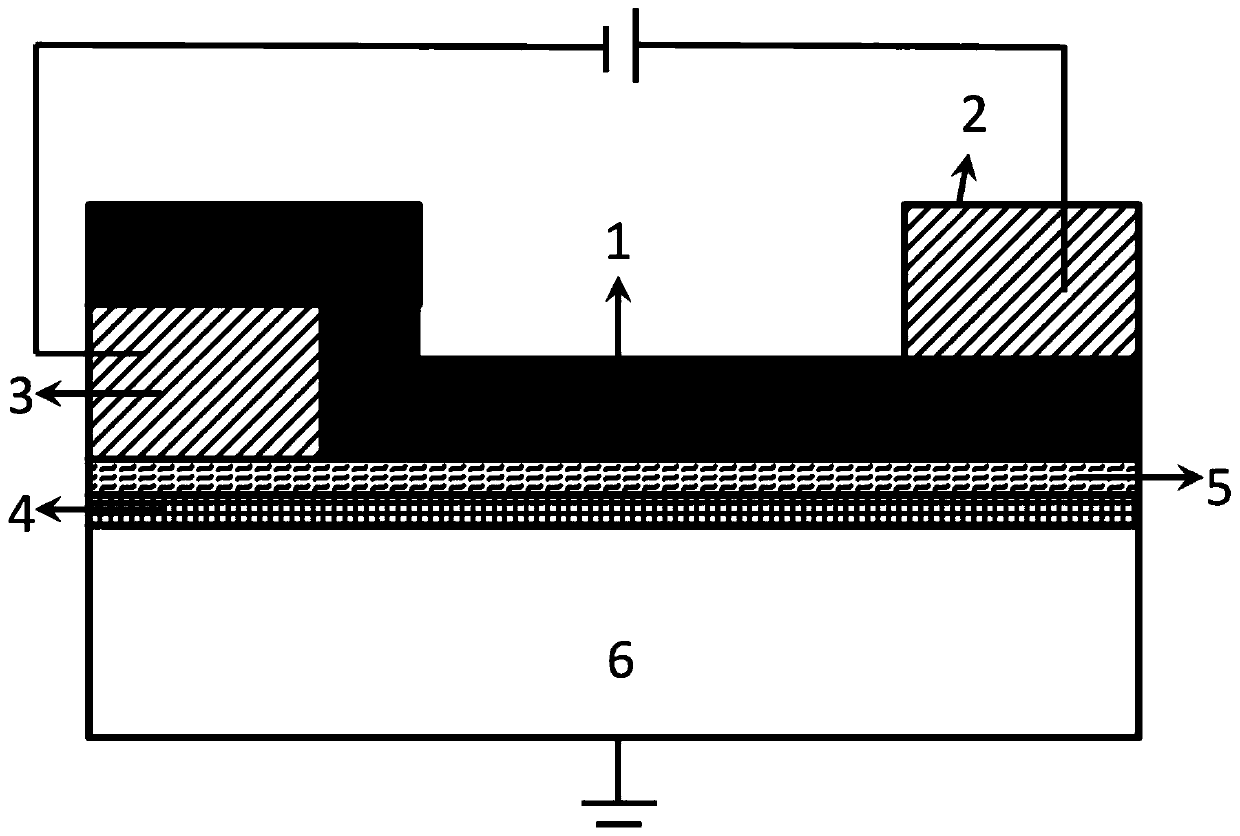 Two-dimensional horizontal homojunction, self-driven logic photoelectric switch, and preparation method of self-driven logic photoelectric switch