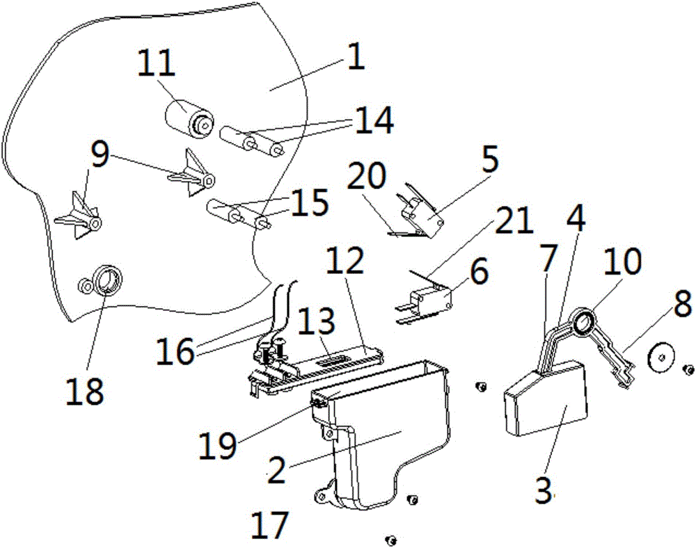 Water level control switch of dish washer