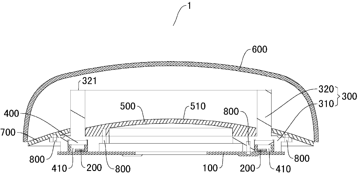 Automobile lamp and automobile provided with same