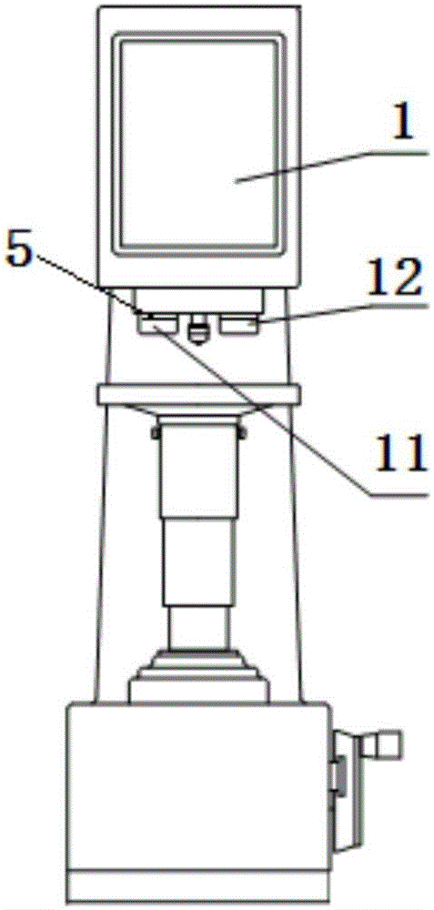 Hardness tester provided with CCD image acquisition system