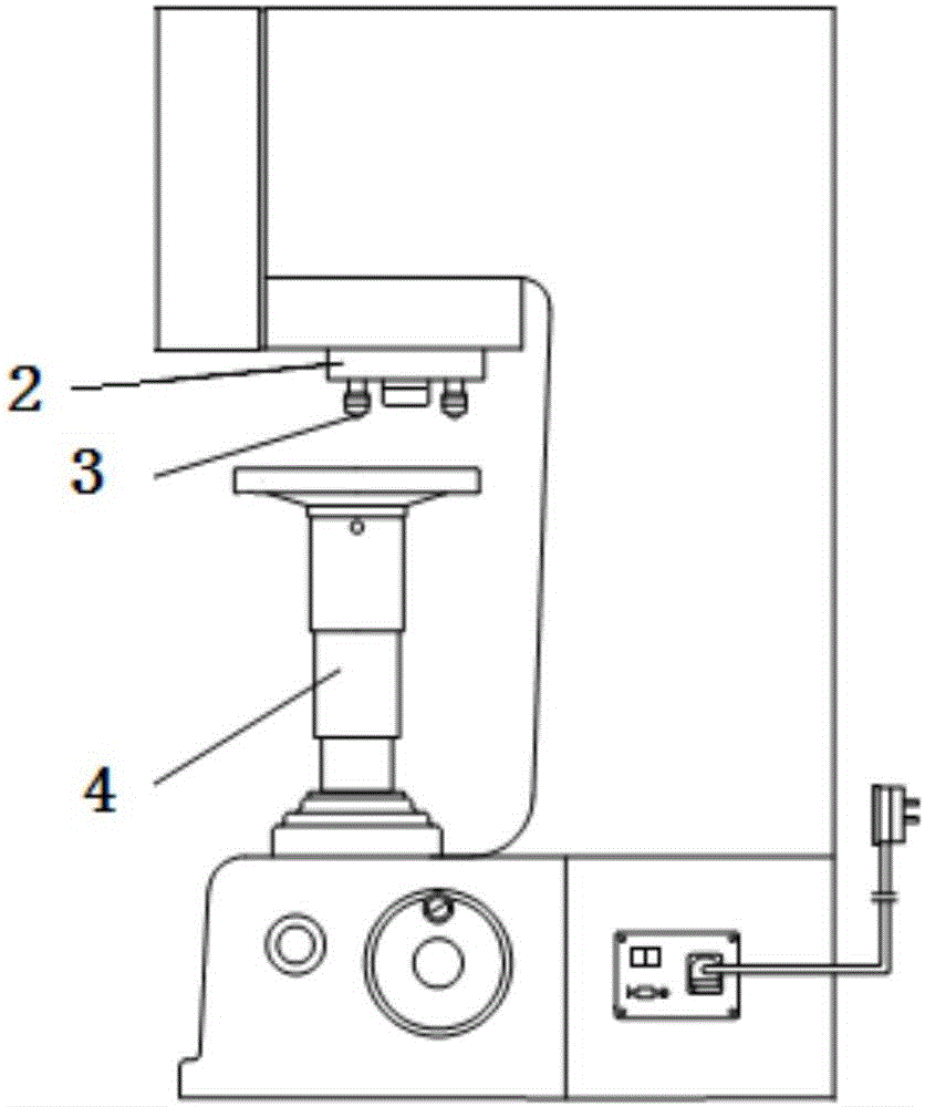 Hardness tester provided with CCD image acquisition system