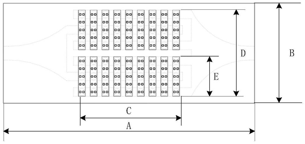 A low flow resistance chip embedded array microfluidic radiator and its manufacturing method