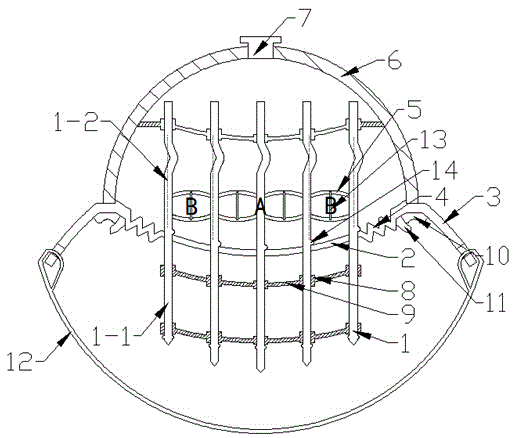 Elastic strain type pipe flow velocity sensor and application method thereof