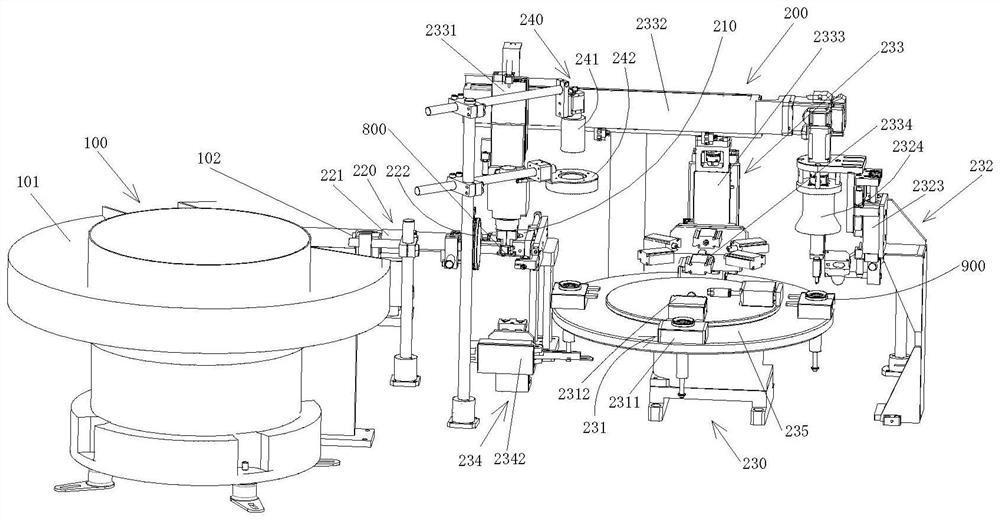 Automatic assembling mechanism for automobile parts