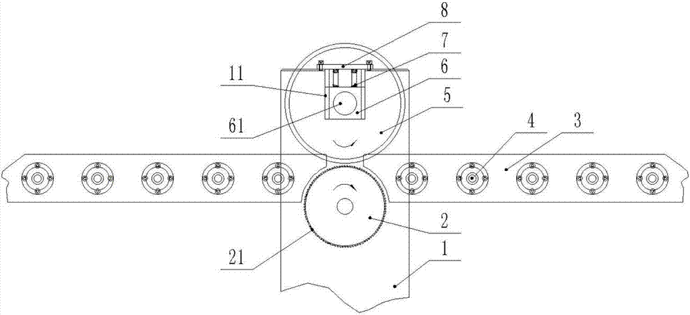 Equal-spacing fixed-point gluing device for wood board