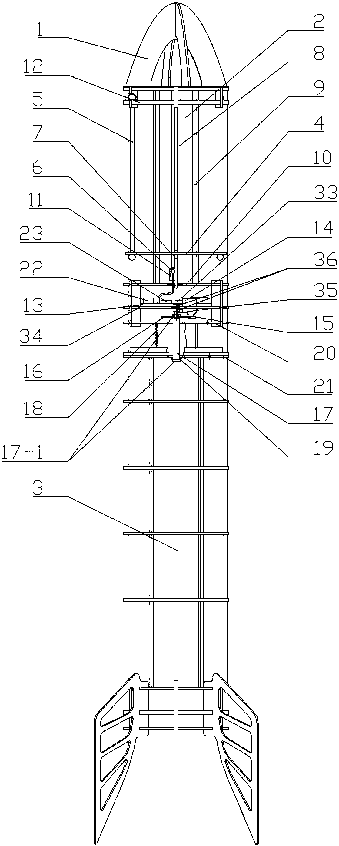 Inertial navigation-based fast response rocket delivery system and delivery method