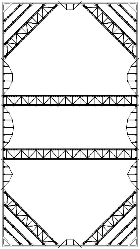 Tension-compression assembly type beam string structure steel supporting system