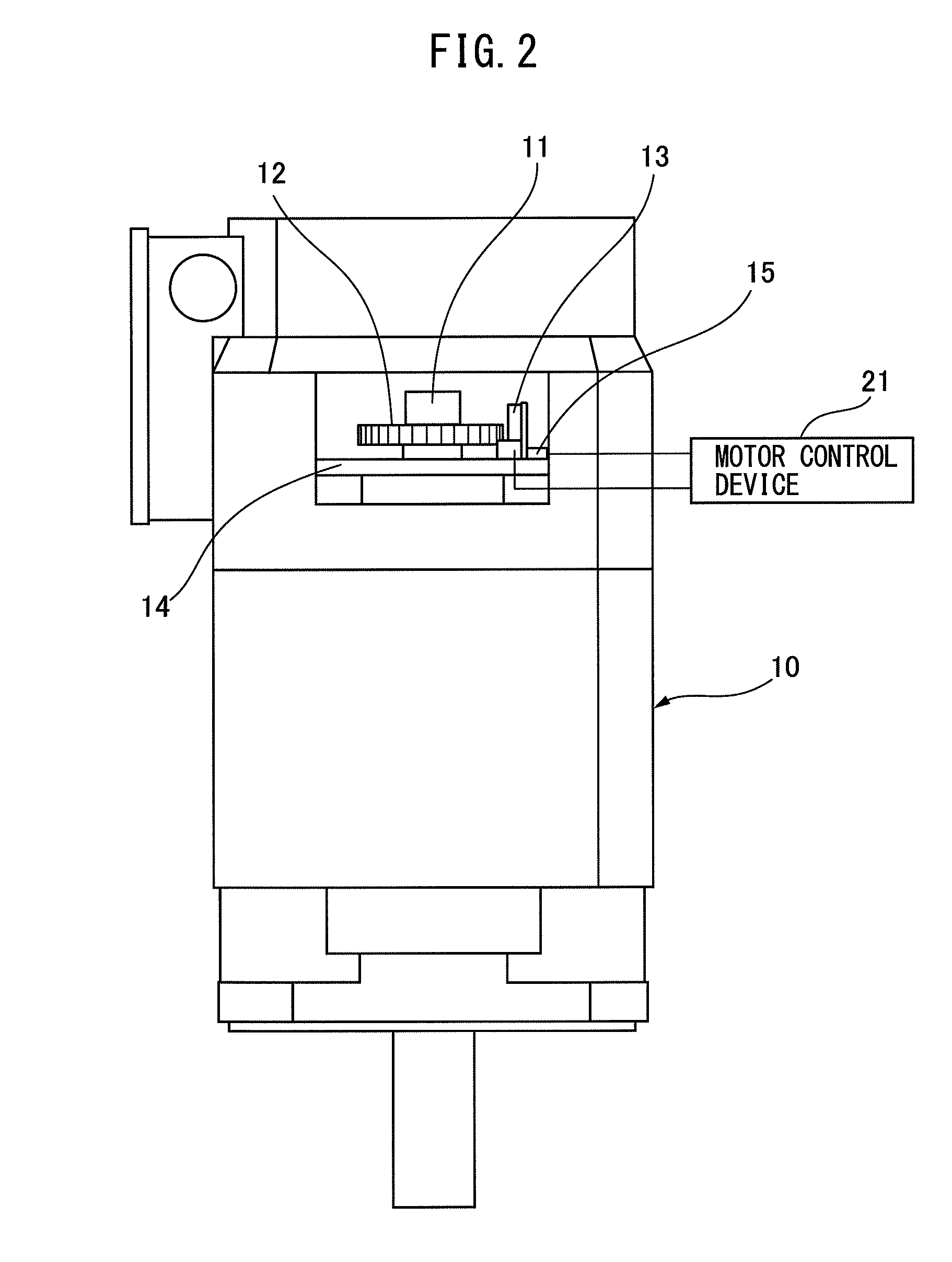 Motor control device capable of measuring temperature of rotor and motor provided therewith