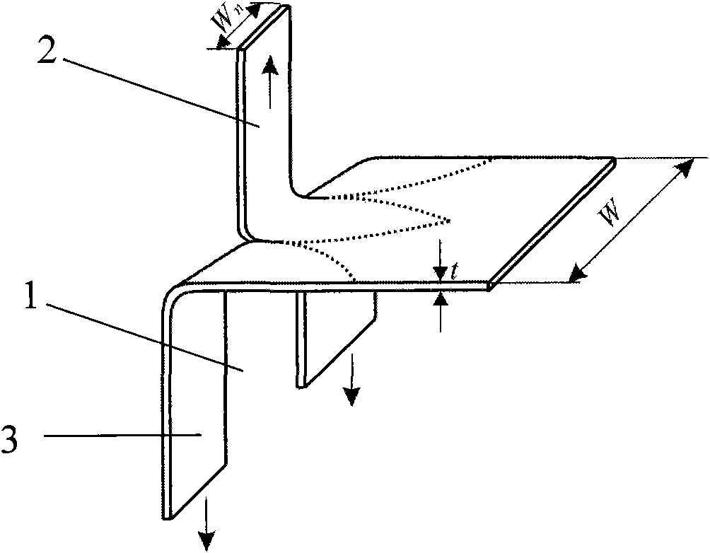 Method for evaluating tearing toughness of ductile metal materials