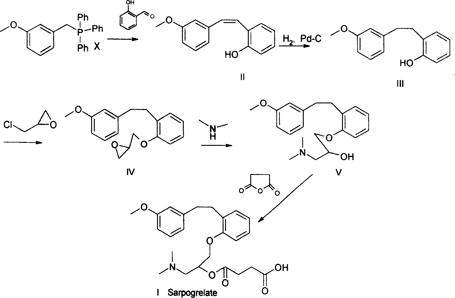 Method for preparing sarpogrelate hydrochloride