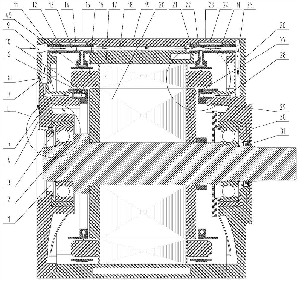 Stator cooling structure, driving motor and new energy automobile