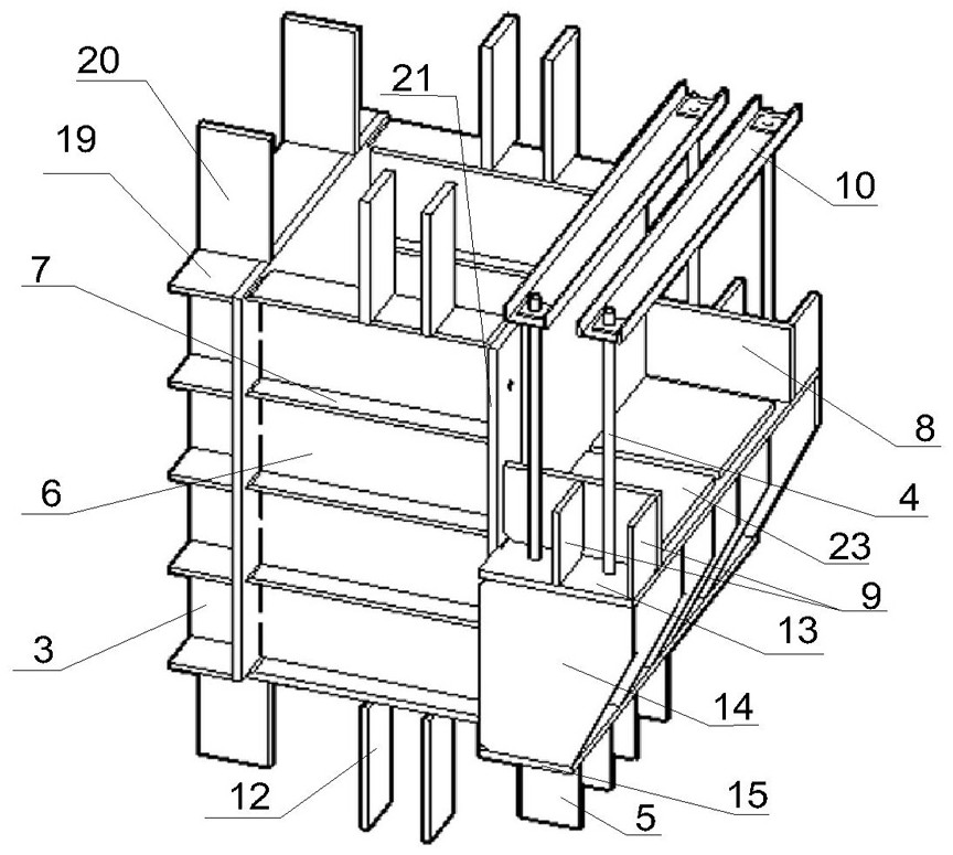 Hoop, beam-column connection structure including the hoop, and construction method thereof