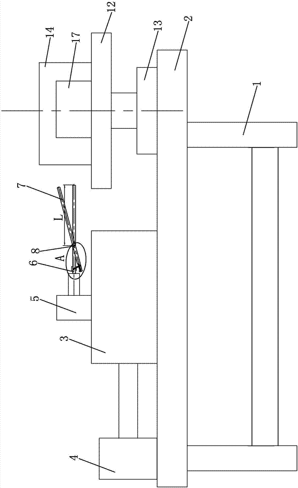 Viscus removing structure used for fish deep-processing and viscus removing method