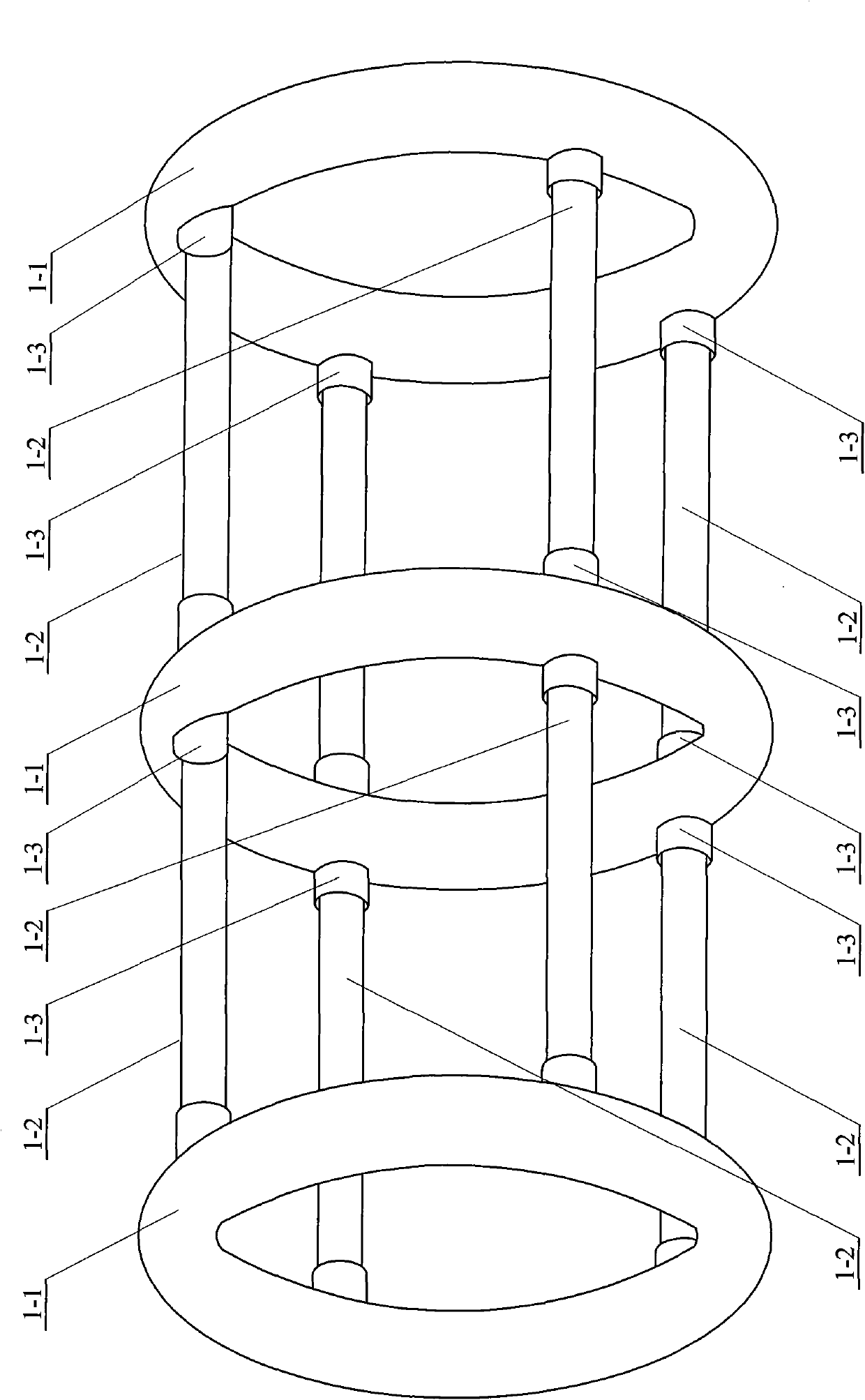 Gas-filled unfolded article storing cabin