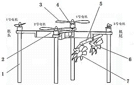 Auxiliary pollination machine for increasing production in multi-rotor breeding fields