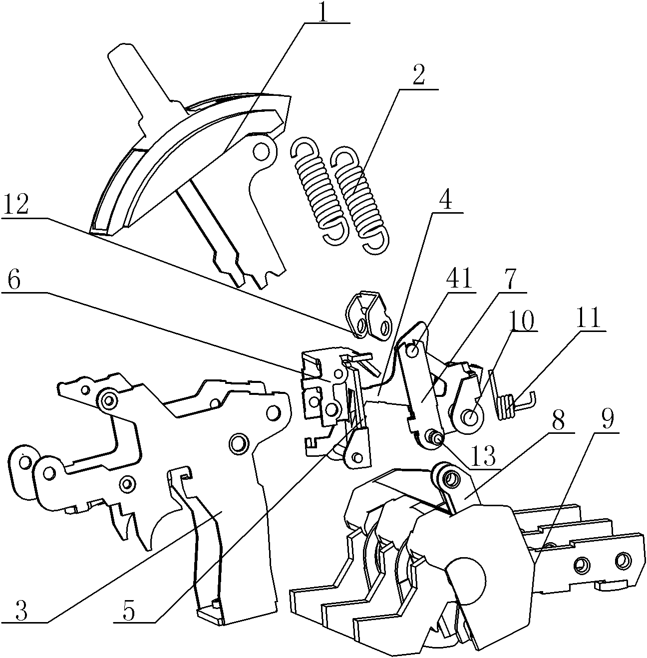 Operating mechanism for molded case circuit breaker