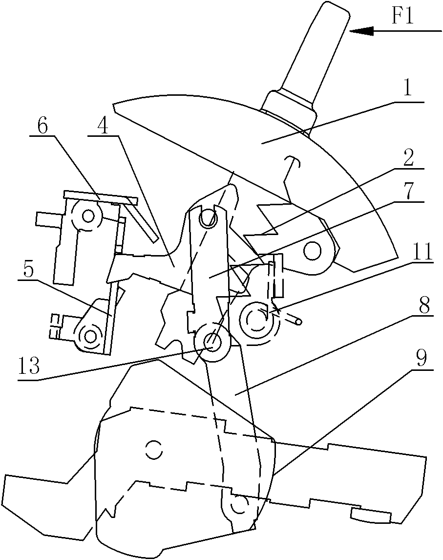 Operating mechanism for molded case circuit breaker