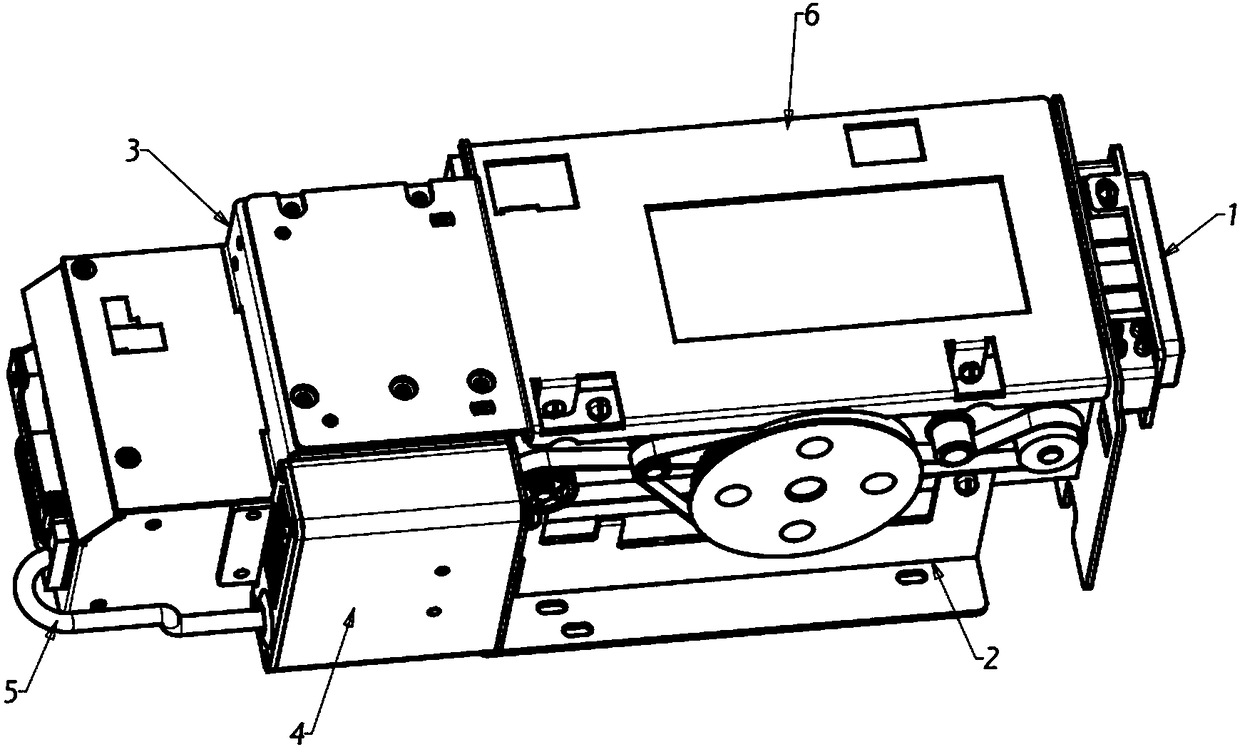 Split type ATM intelligent card returning module with manual card taking gate