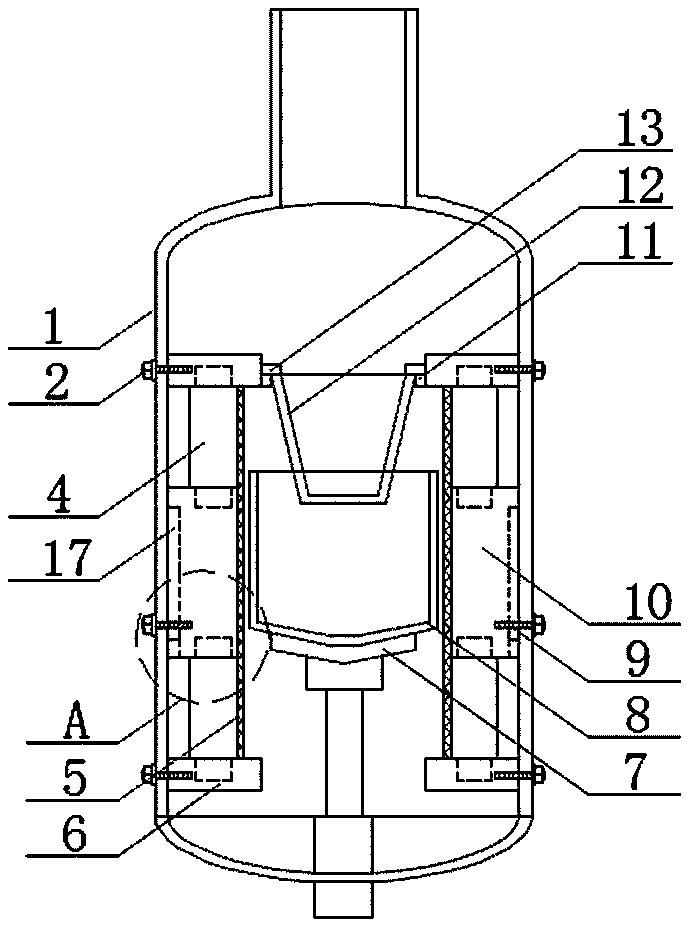 Split type heat insulation device for polycrystalline silicon thermal-field crucible and operation method thereof