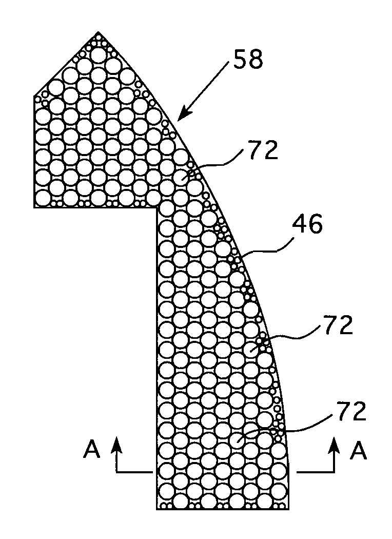 Heavy radial neutron reflector for pressurized water reactors