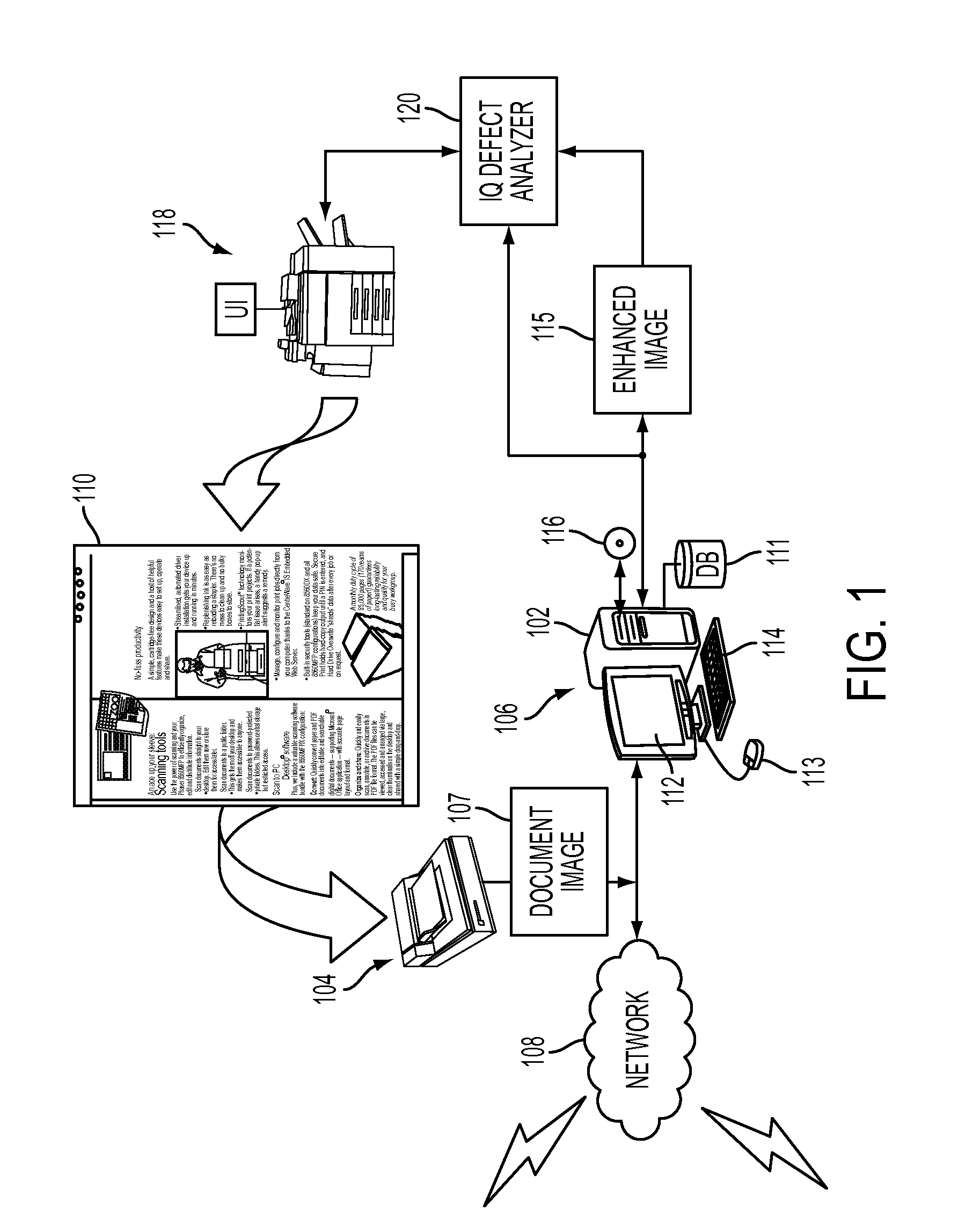 Image quality defect detection via sensor characterization and halftone dot classification