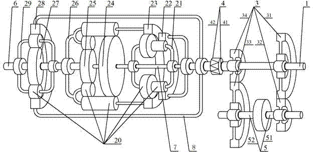 Compound type guide-vane-adjustable hydraulic torque converter and continuously variable transmission