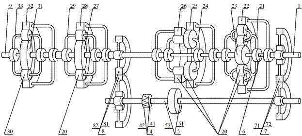 Compound type guide-vane-adjustable hydraulic torque converter and continuously variable transmission