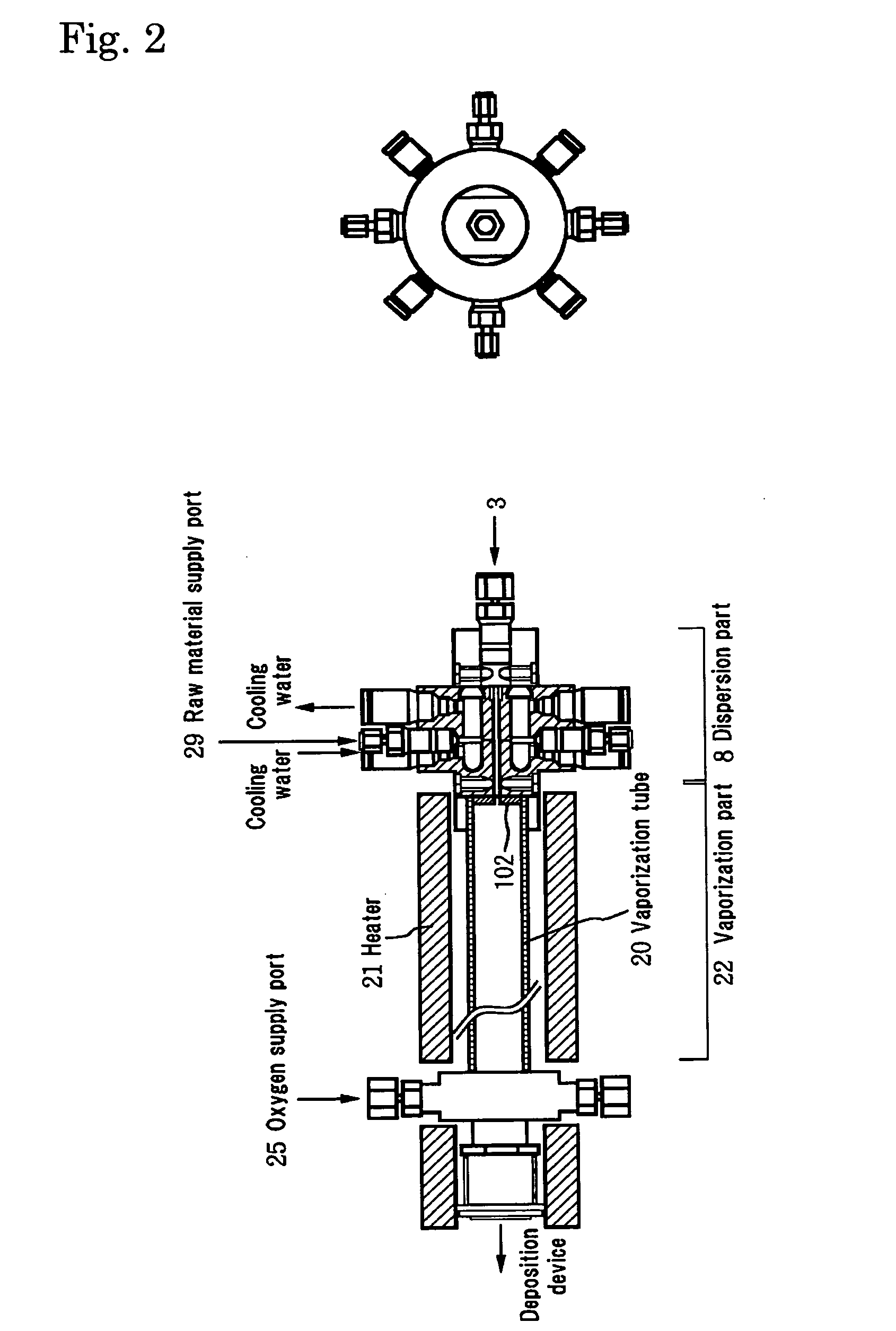 Vaporizer and various devices using the same and an associated vaporizing method