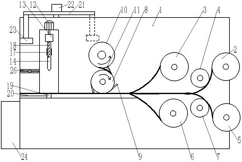 Sealing strip mounting equipment for plastic bags