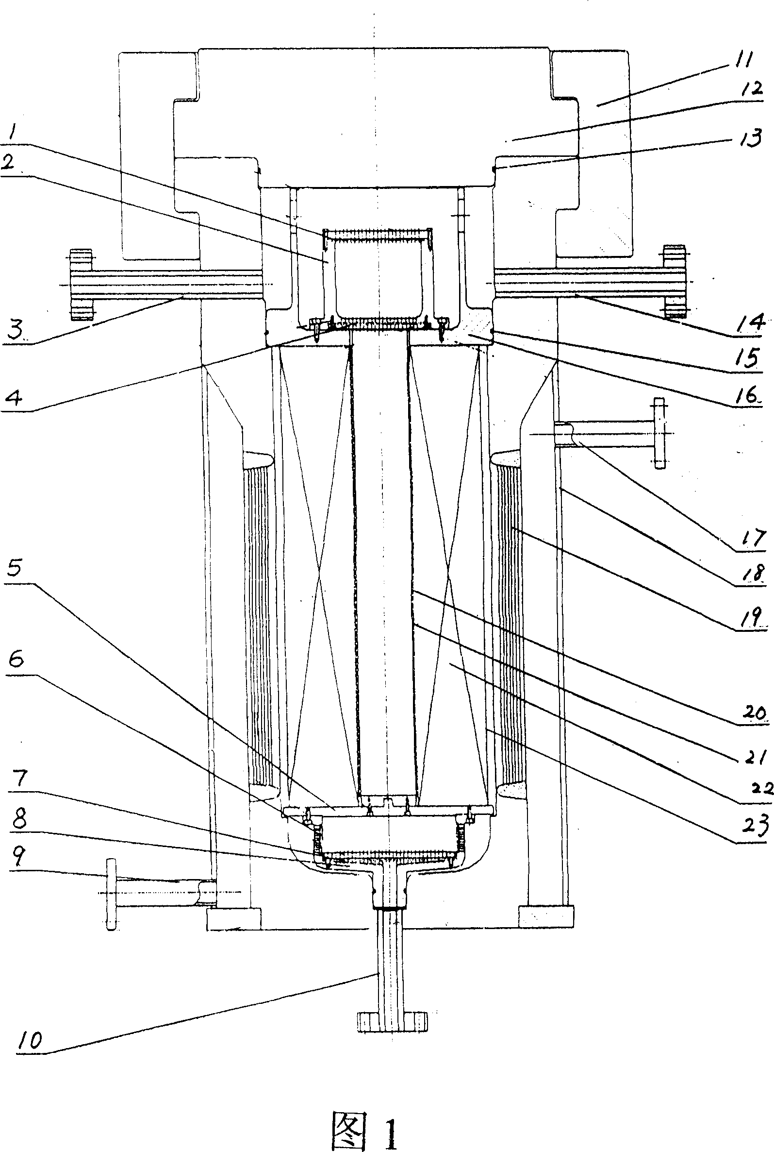 Dyeing caldron in supercritical CO2 dyeing device