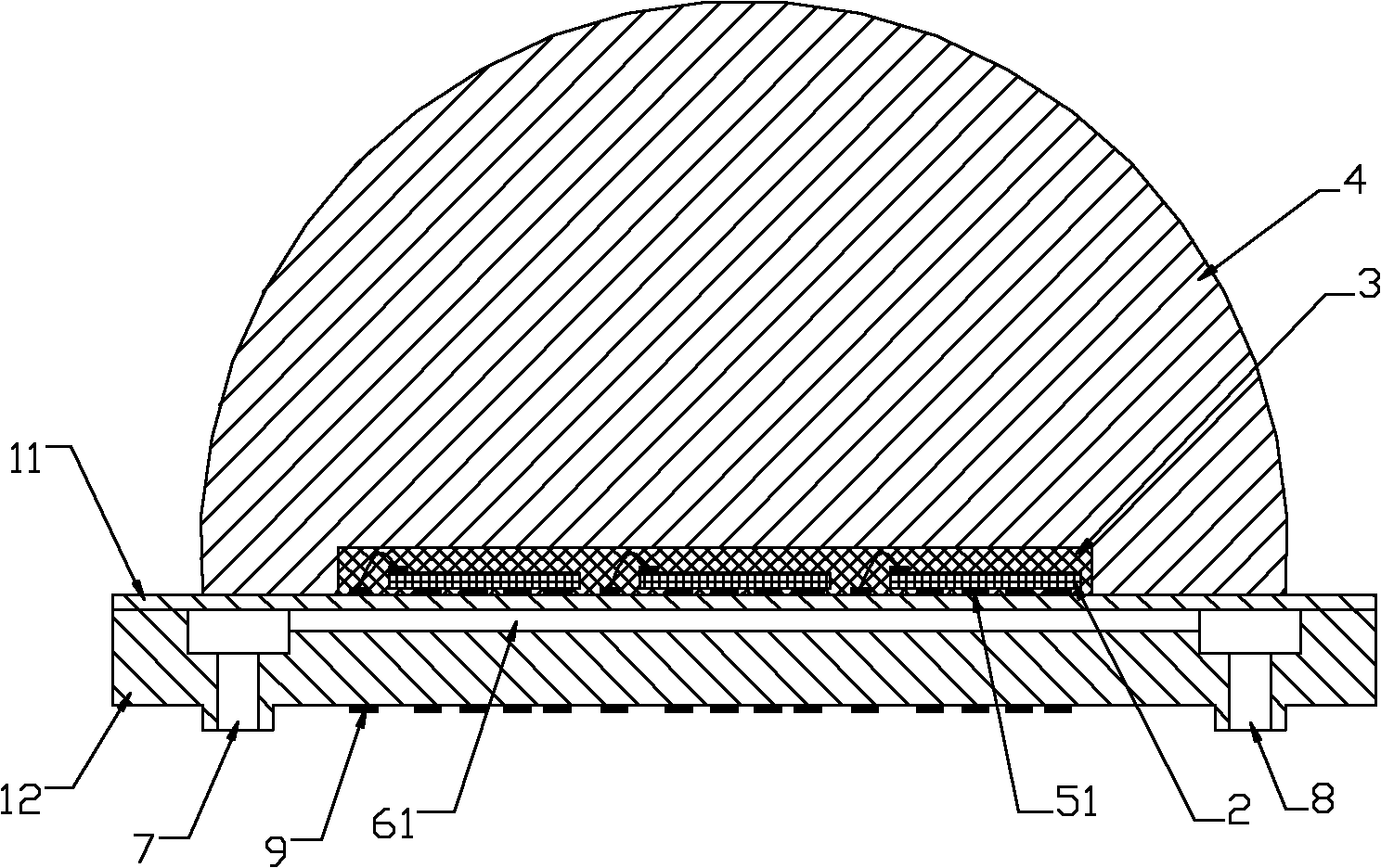 Microfluid cooling silicon wafer level LED illuminating system